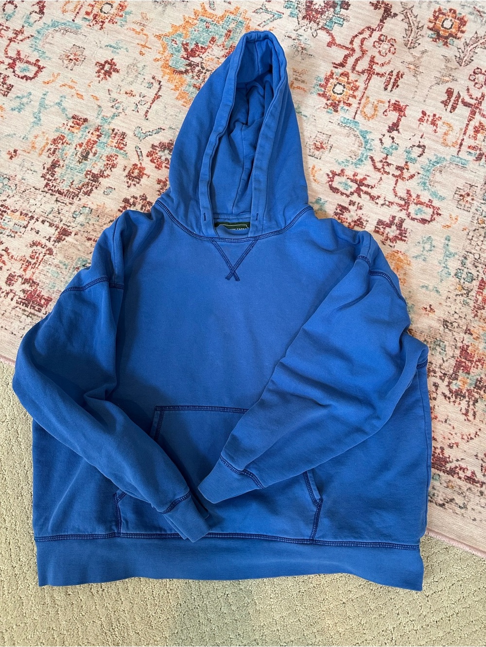 American Eagle Outfitters Men’s Royal Blue Pullover Hoodie